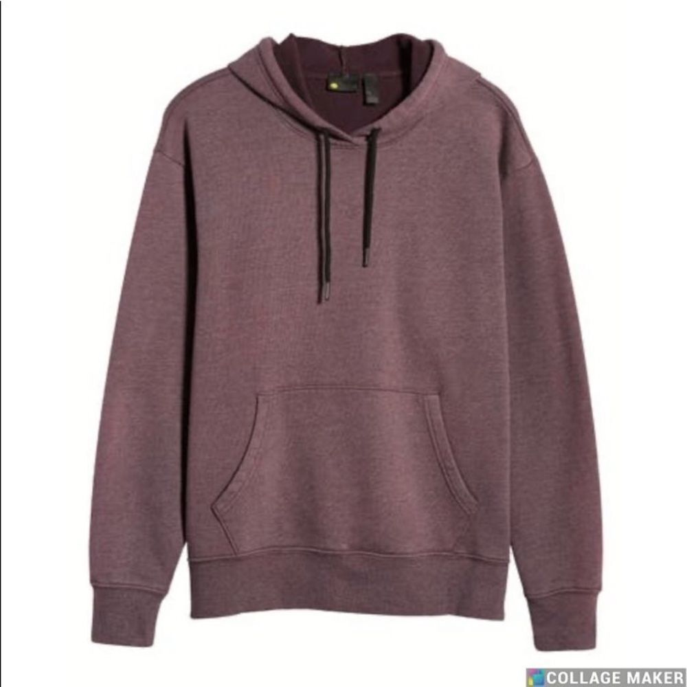 Zella Mens Burgundy Atlas Vintage Wash Hoodie